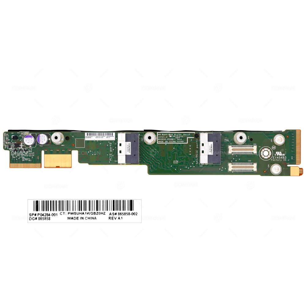 P04284-001 HPE XL170R GEN10 BAYONET BOARD 15721-2, 865859-002$C1